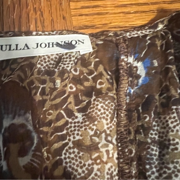 Ulla Johnson Tiered Silk Blend Brisa Mini Dress Noir Patchwork Sz 2 Party Dress - Picture 8 of 16